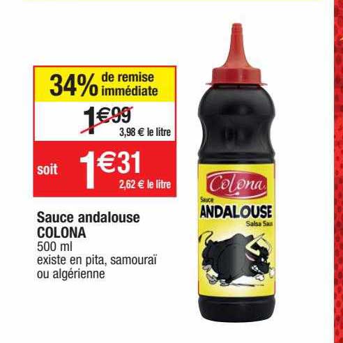 sauce andalouse colona