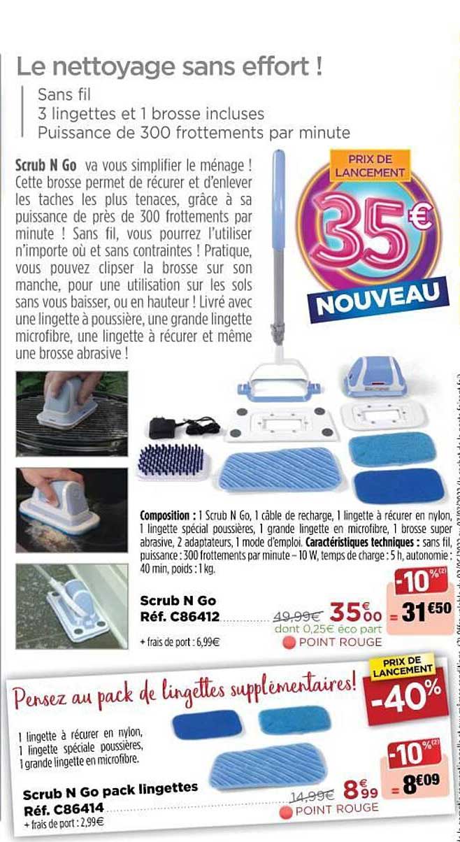 scrub n go, scrub n go pack lingettes