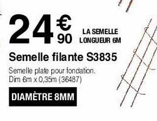 semelle filante s3835