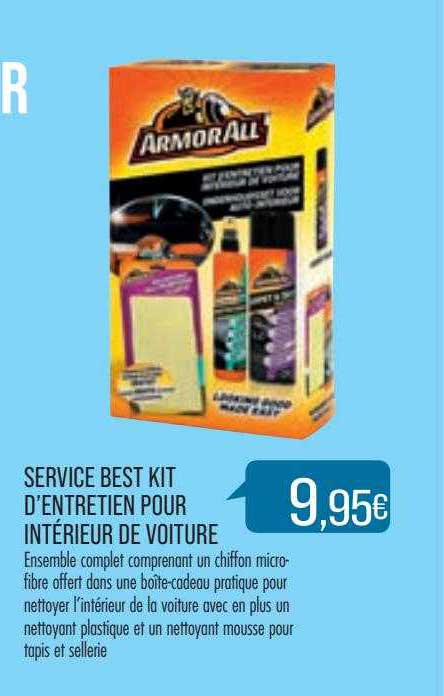 service best kit d'entretien pour intérieur de voiture