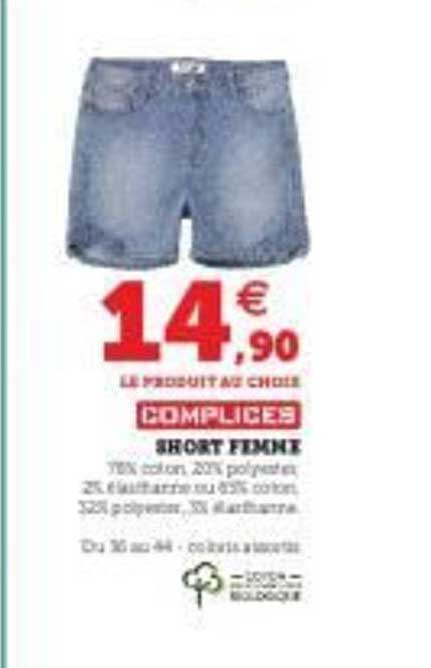 Short Femme Complices