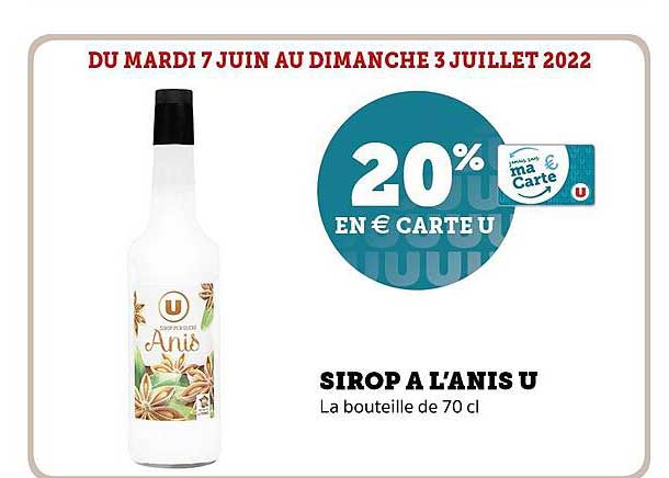 sirop à l'anis u