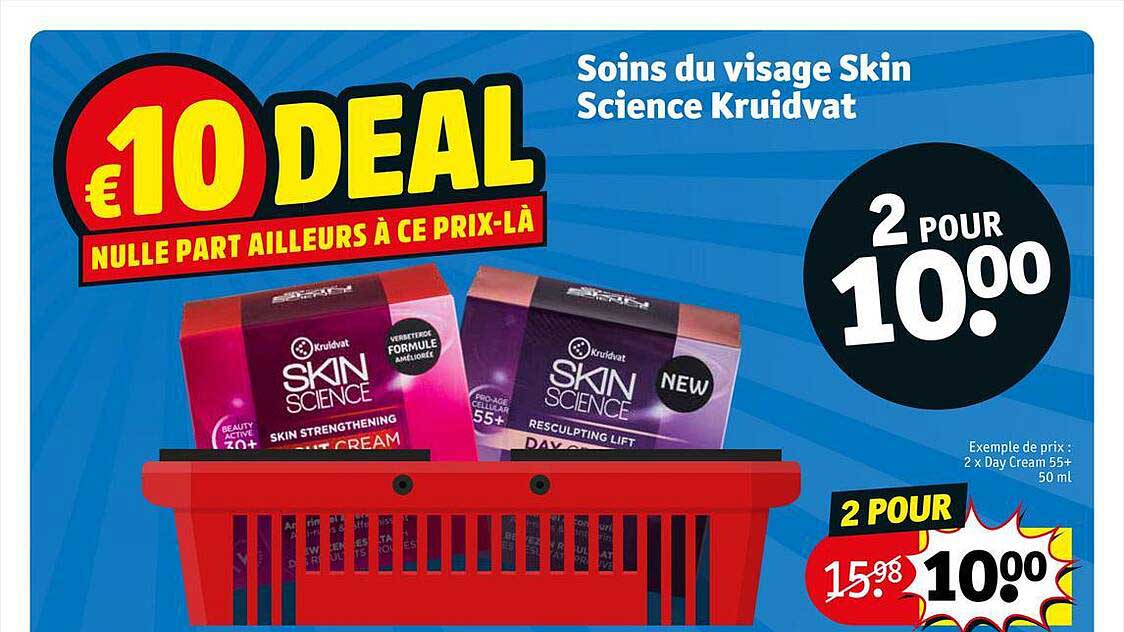 soins du visage skin science kruidvat