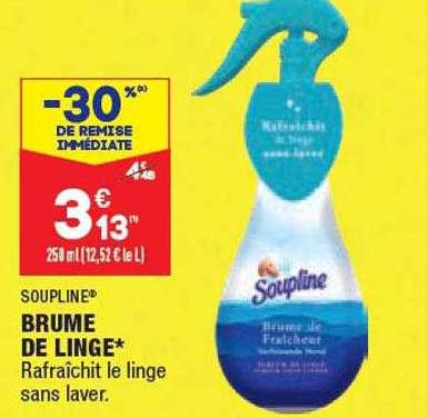 soupline brume de linge
