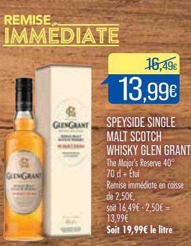 speyside single malt scotch whisky glen grant