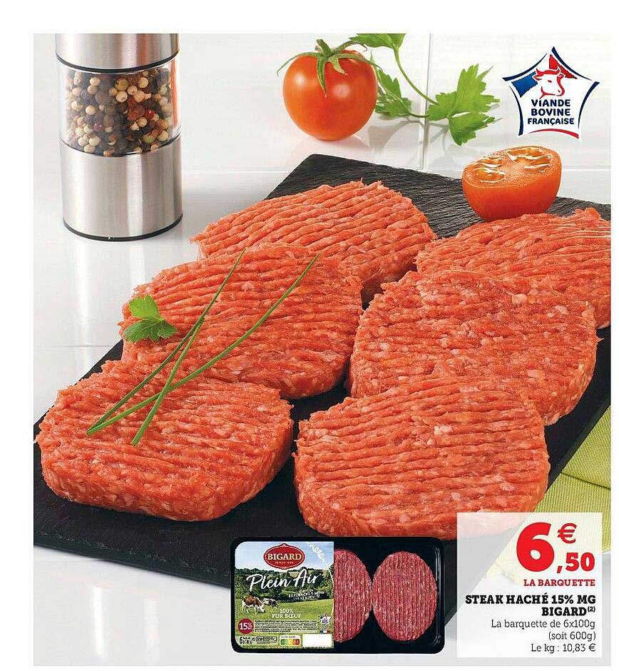 Steak Haché 15% Mg Bigard