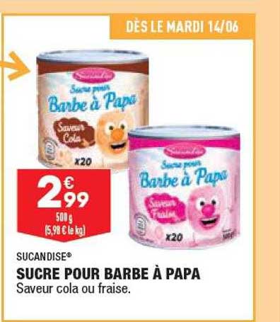 sucre pour barbe à papa