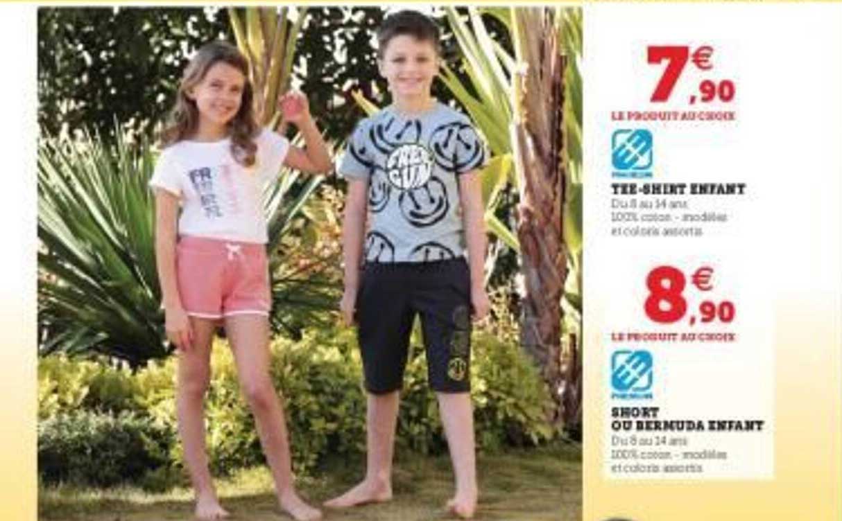 tee-shirt enfant, short ou bermuda enfant freegun