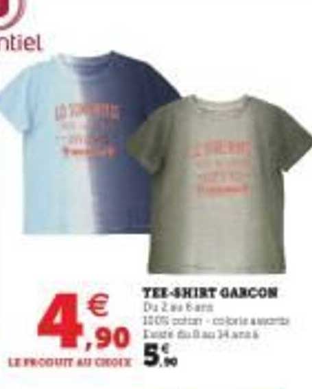 tee-shirt garçon