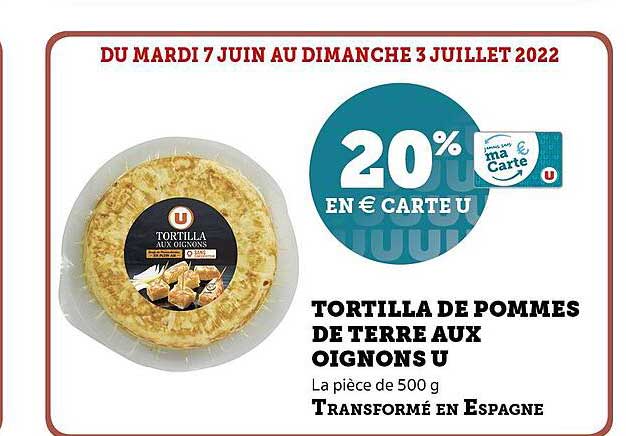 Tortilla De Pommes De Terre Aux Oignons U