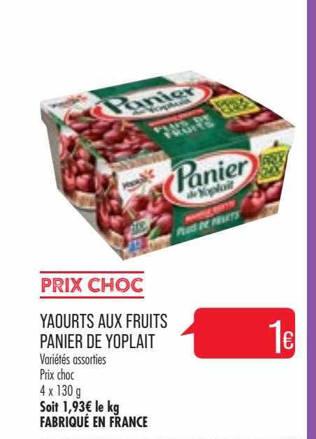Yaourts Aux Fruits Panier De Yoplait