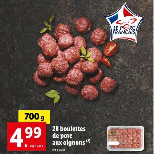 28 Boulettes De Porc Aux Oignons