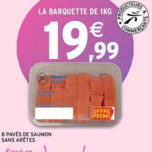 8 pavés de saumon sans arêtes