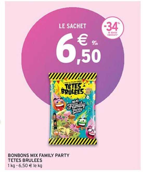 Bonbons Mix Family Party Têtes Brûlées