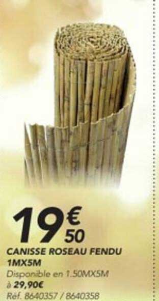 Canisse Roseau Fendu 1m X 5m