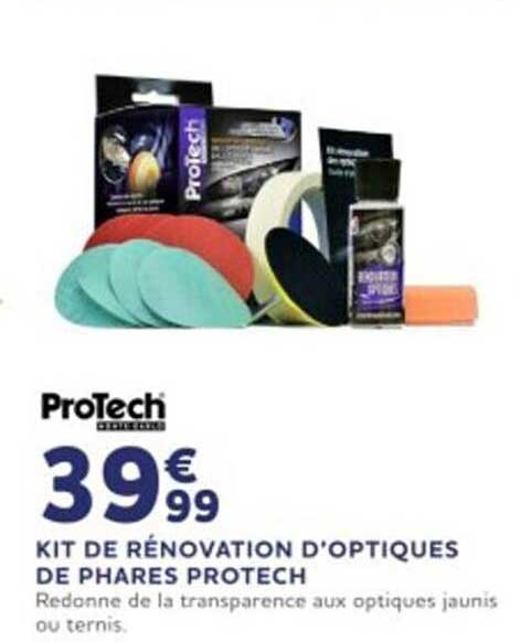 Kit De Rénovation D'optiques De Phares Protech