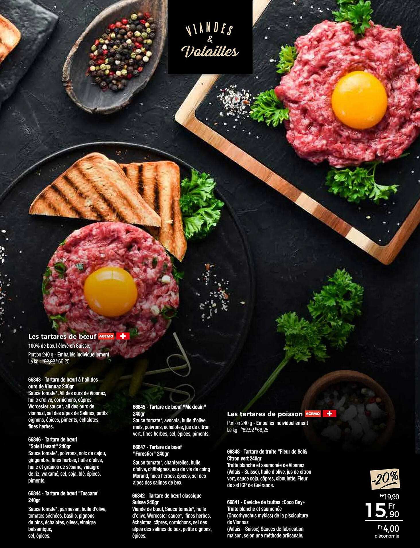 les tartares de bœuf