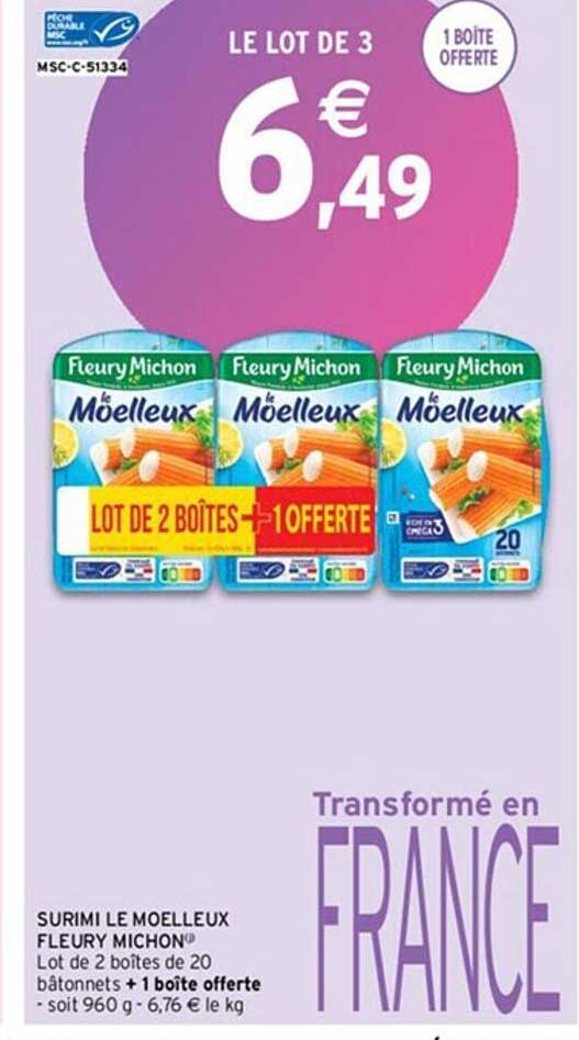 surimi le moelleux fleury michon