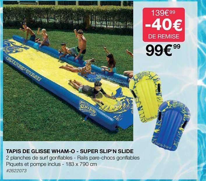 tapis de glisse wham-o - super slip'n slide