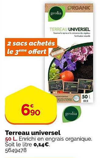 Terreau Universel Geolia