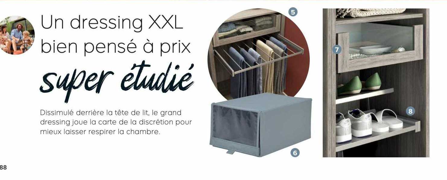 un dressing xxl bien pensé à prix super étudié
