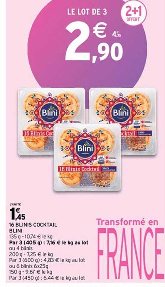 16 Blinis Cocktail Blini