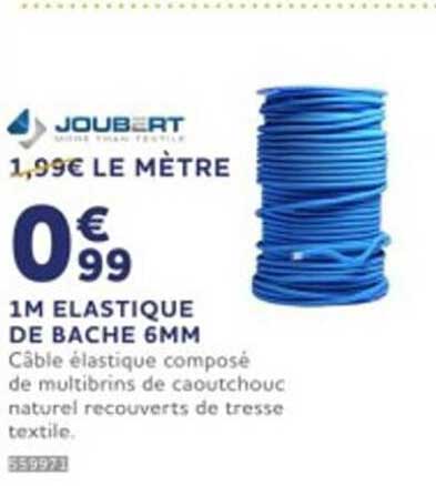 1m élastique de bâche 6mm joubert