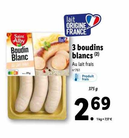 3 boudins blancs saint alby