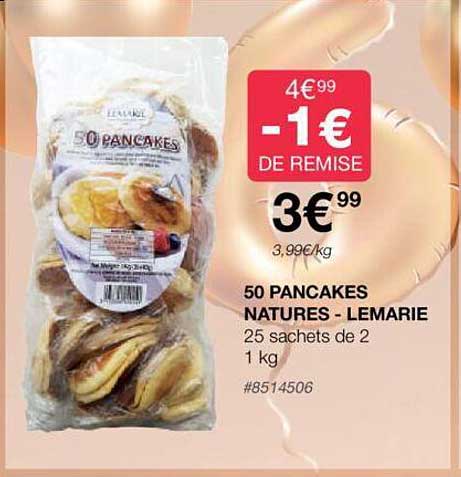 50 Pancakes Natures - Lemarie