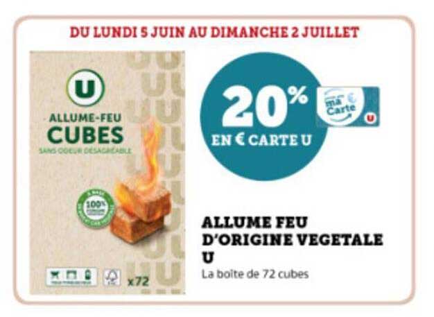 allume feu d'origine végétale u