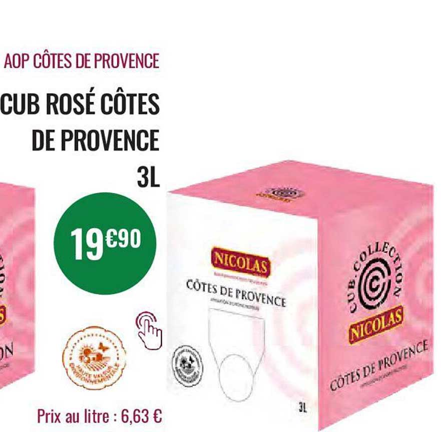 aop côtes de provence cub rosé côtes de provence