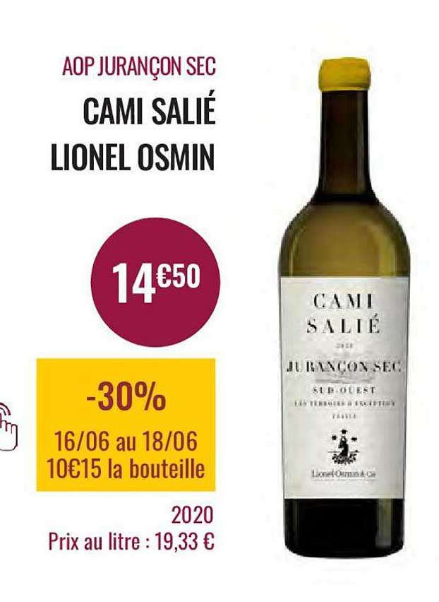 aop jurançon sec cami salié lionel osmin 2020