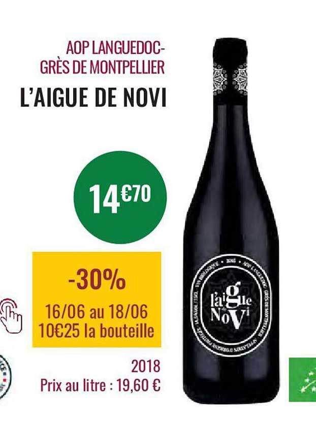 aop languedoc-grès de montpellier l'aigue de novi 2018