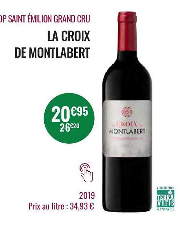 aop saint émilion grand cru la croix de montlabert 2019
