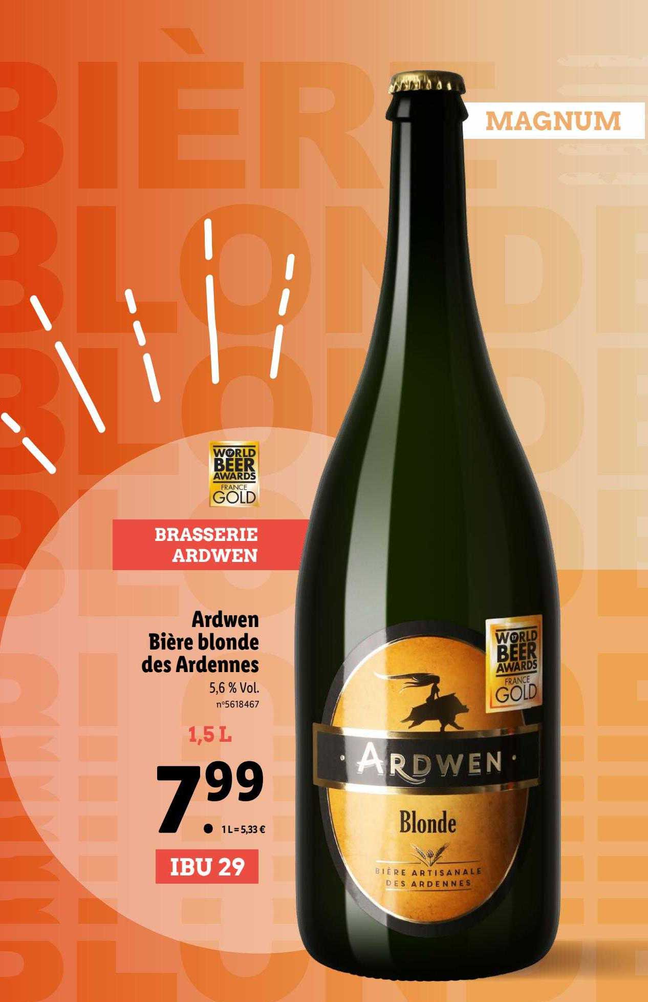ardwen bière blonde des ardennes