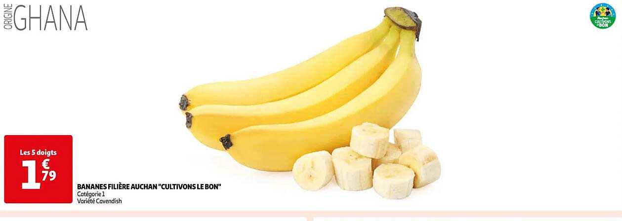 bananes filière auchan "cultivons le bon"