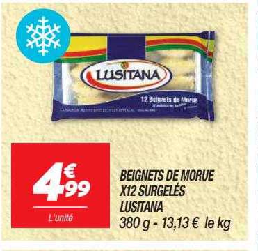 beignets de morue x 12 surgelés lusitana
