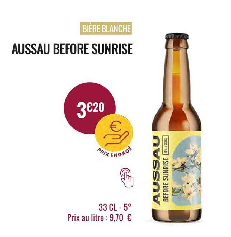 bière blanche aussau before sunrise