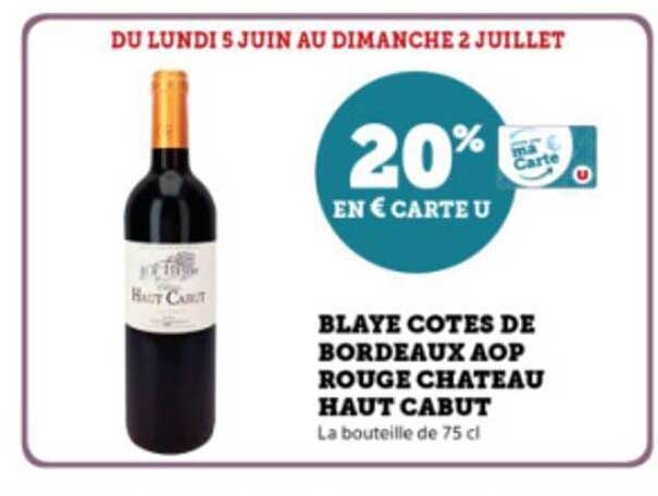 Blaye Côtes De Bordeaux Aop Rouge Château Haut Cabut