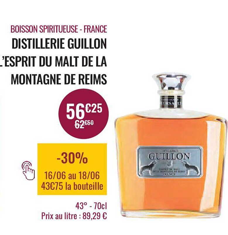 boisson spiritueuse - france distillerie guillon l'esprit du malt de la montagne de reims