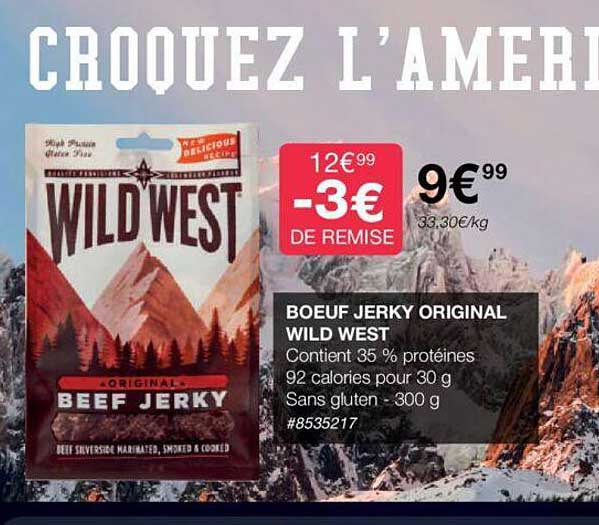 bœuf jerky original wild west