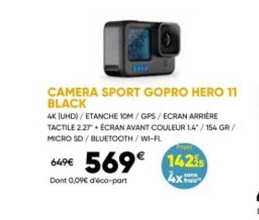 caméra sport gopro hero 11 black