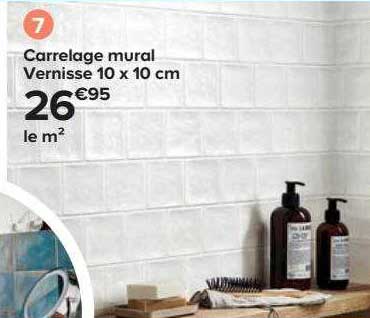 Carrelage Mural Vernisse 10 X 10 Cm