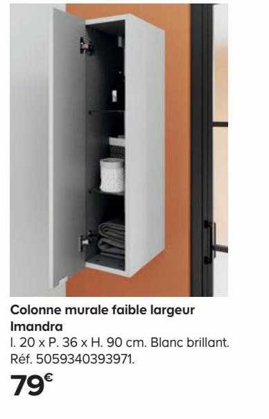 colonne murale faible largeur imandra