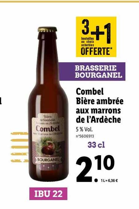 combel bière ambrée aux marrons de l'ardèche