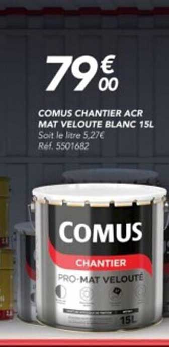 comus chantier acr mat velouté blanc 15l