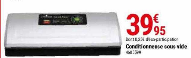 conditionneuse sous vide