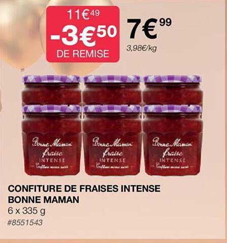 Confiture De Fraises Intense Bonne Maman