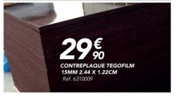 contreplaque tegofilm 15mm 2.44 x 1.22 cm