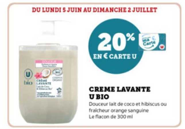 crème lavante u bio